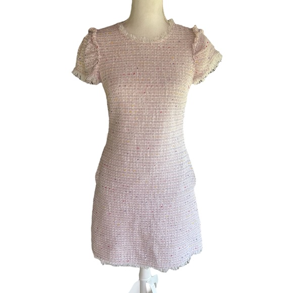 Kate Spade Pink Tweed Dress Kate 2024 Spade Pink Tweed Dress